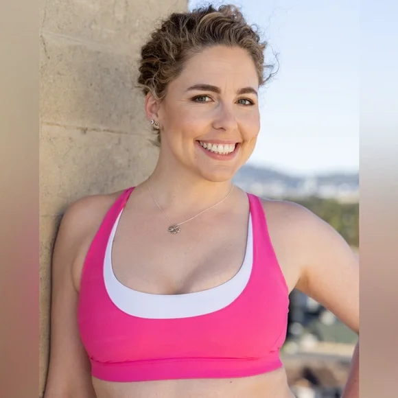 SoulCycle Pink Sports Bra - Picture 4 of 6